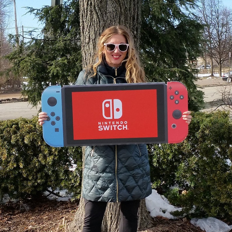 Nintendo Switch Photo Prop Frame Video Game Party Prop Etsy