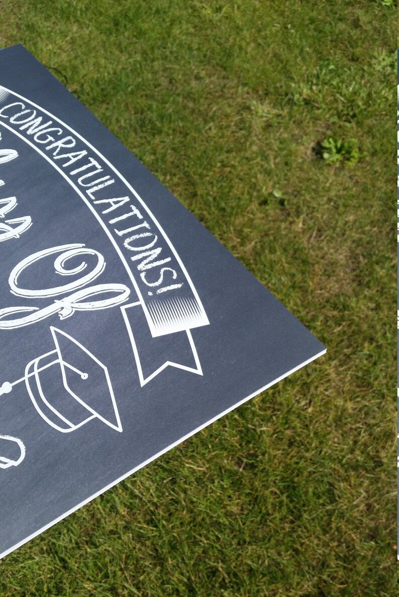 Graduation Selfie Frame Chalkboard Photo Prop Poster Sign Etsy