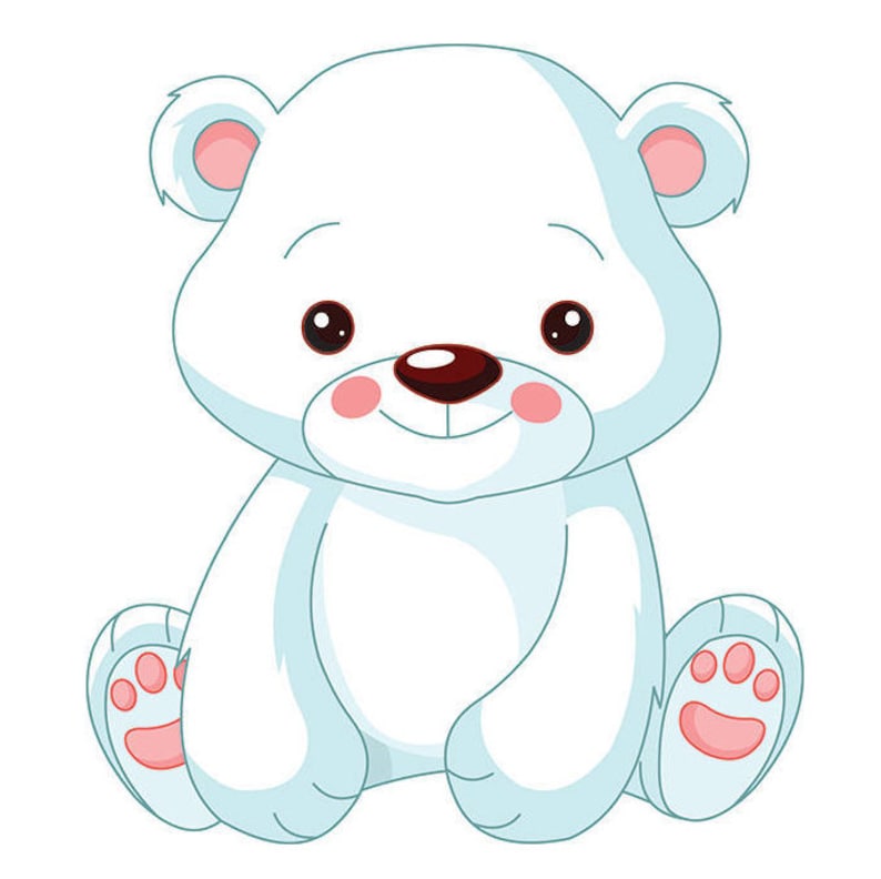 Polar Bear Party Prop Polar Bear Printable Kid Polar Bear