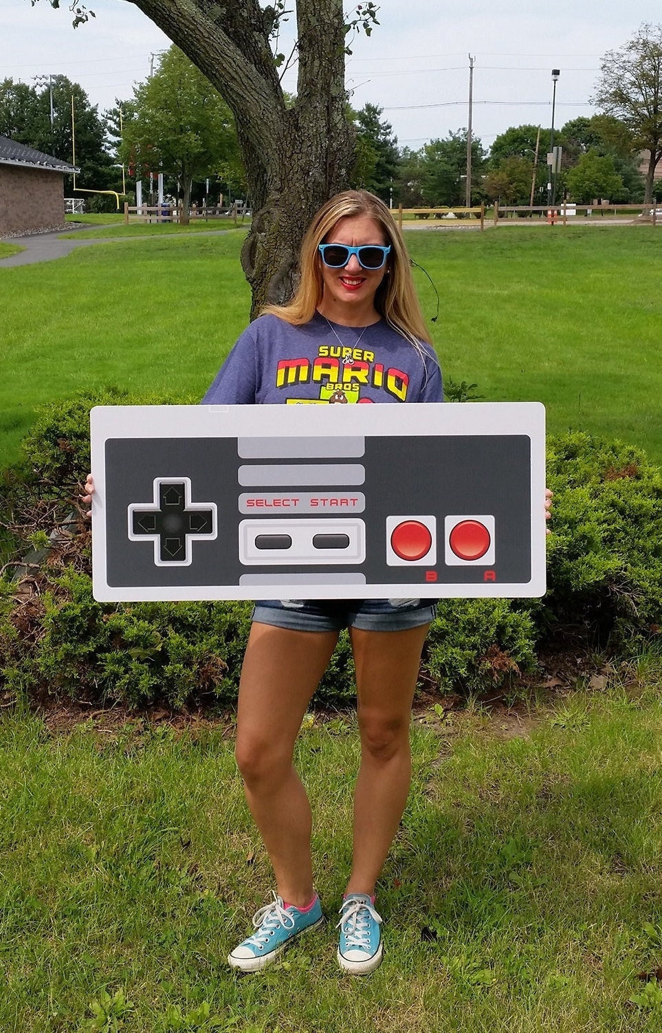 NES Style Controller Photo Prop Frame Video Game Party Prop Gamer Poster Gamer Party Party Photo Prop Digital Download