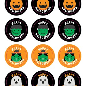 Halloween, Halloween Labels, Halloween Stickers, Printable, DIY, Scary ...