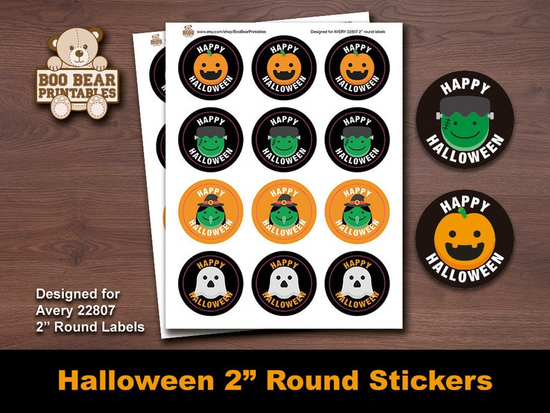 Halloween, Halloween Labels, Halloween Stickers, Printable, DIY, Scary ...