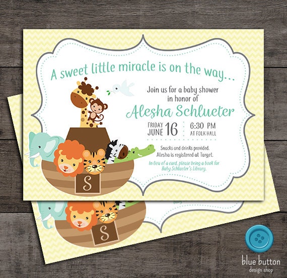 etsy noah's ark baby shower