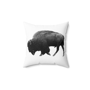 Buffalo - Spun Polyester Square Pillow