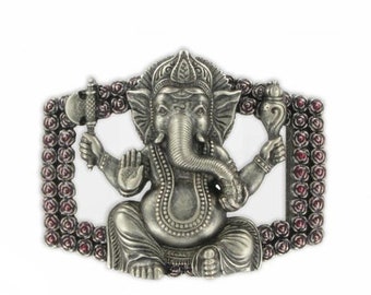 Belt Buckle Belt Buckle - Ganesha Silver NEW