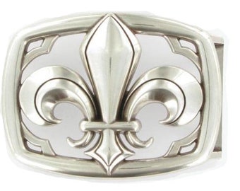 Belt buckle, belt clasp, lily
