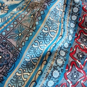 Men&#39;s silk scarf silk scarf men&#39;s scarf men&#39;s scarf 100% Habotai silk scarf for tying blue Fantasy