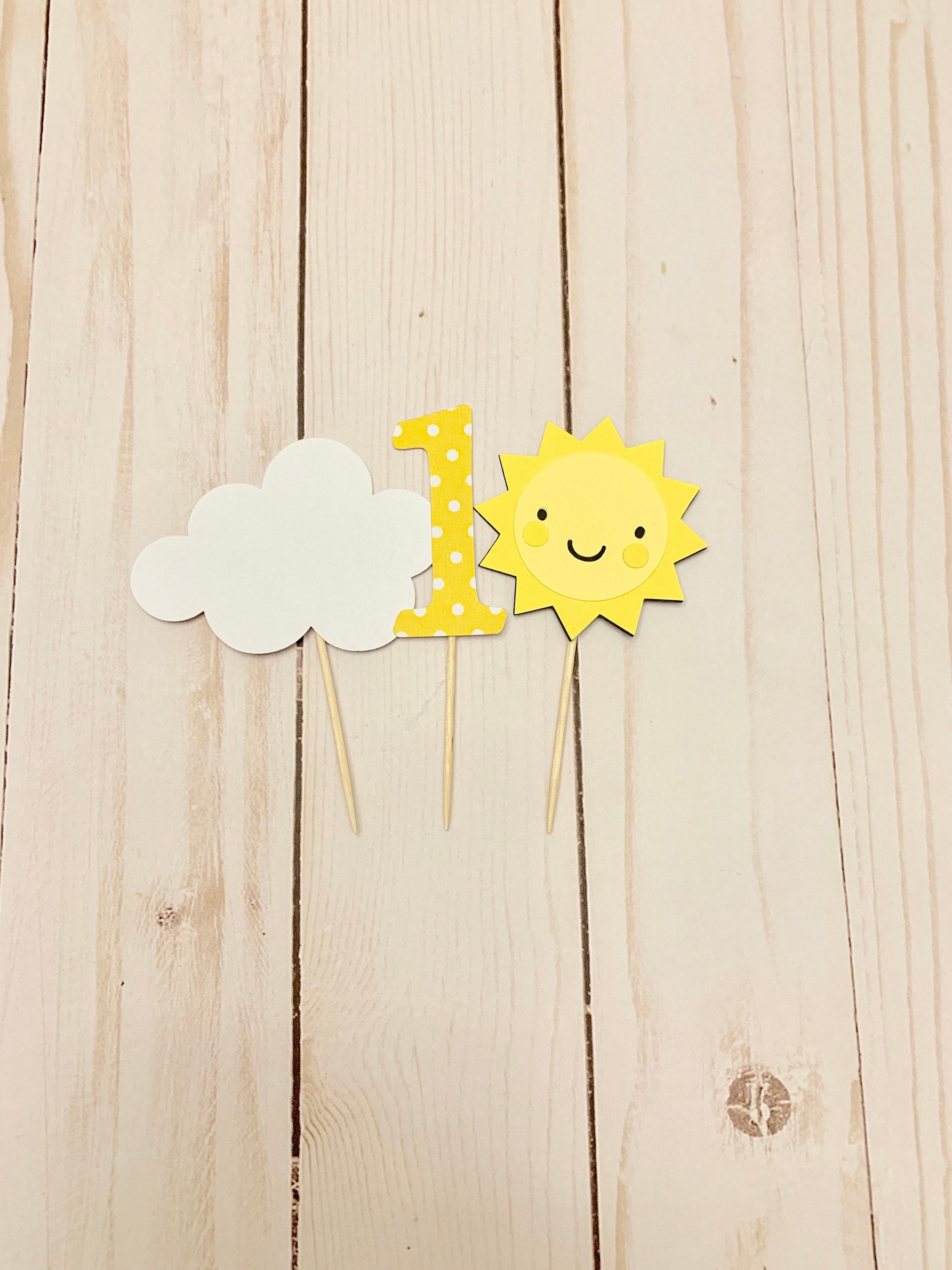 Sunshine Cupcake Toppers / You Are My Sunshine Cupcake Toppers Etsy
