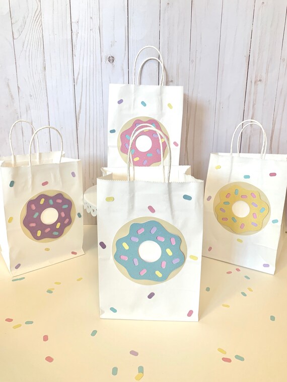 Donut Favor Bags / Favor Bags / Donut Theme Favor Bags / Donut Etsy