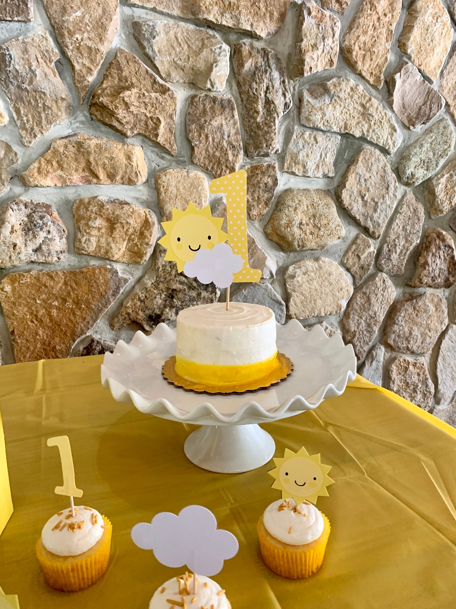 Sunshine Cupcake Toppers / You Are My Sunshine Cupcake Toppers Etsy