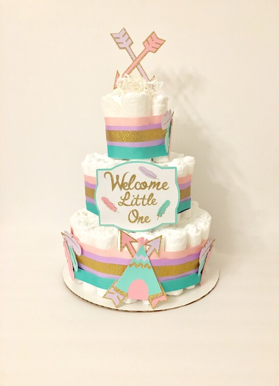 boho diaper cake ideas