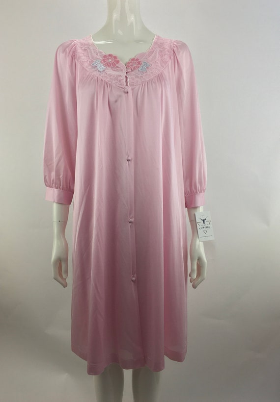 1970's Lorraine 2 PC Pink Peignoir Set|Nylon Nigh… - image 2