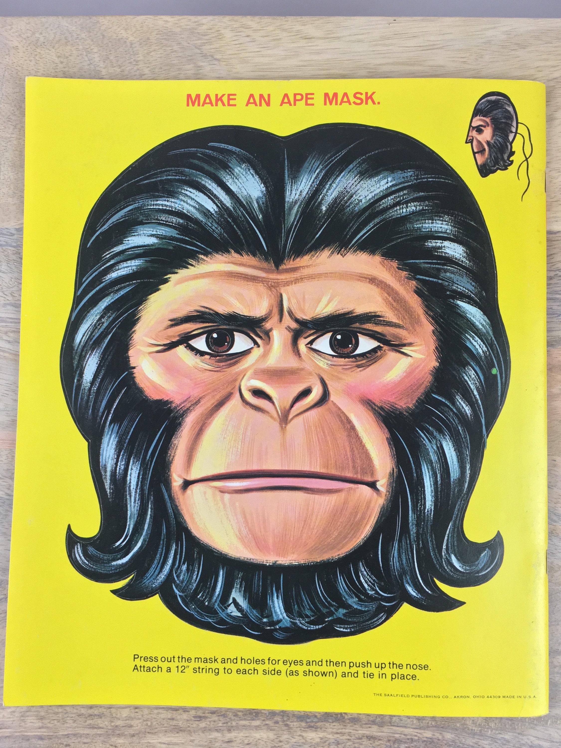Vintage 1974 Planet of the Apes Picture Activity Album Unused