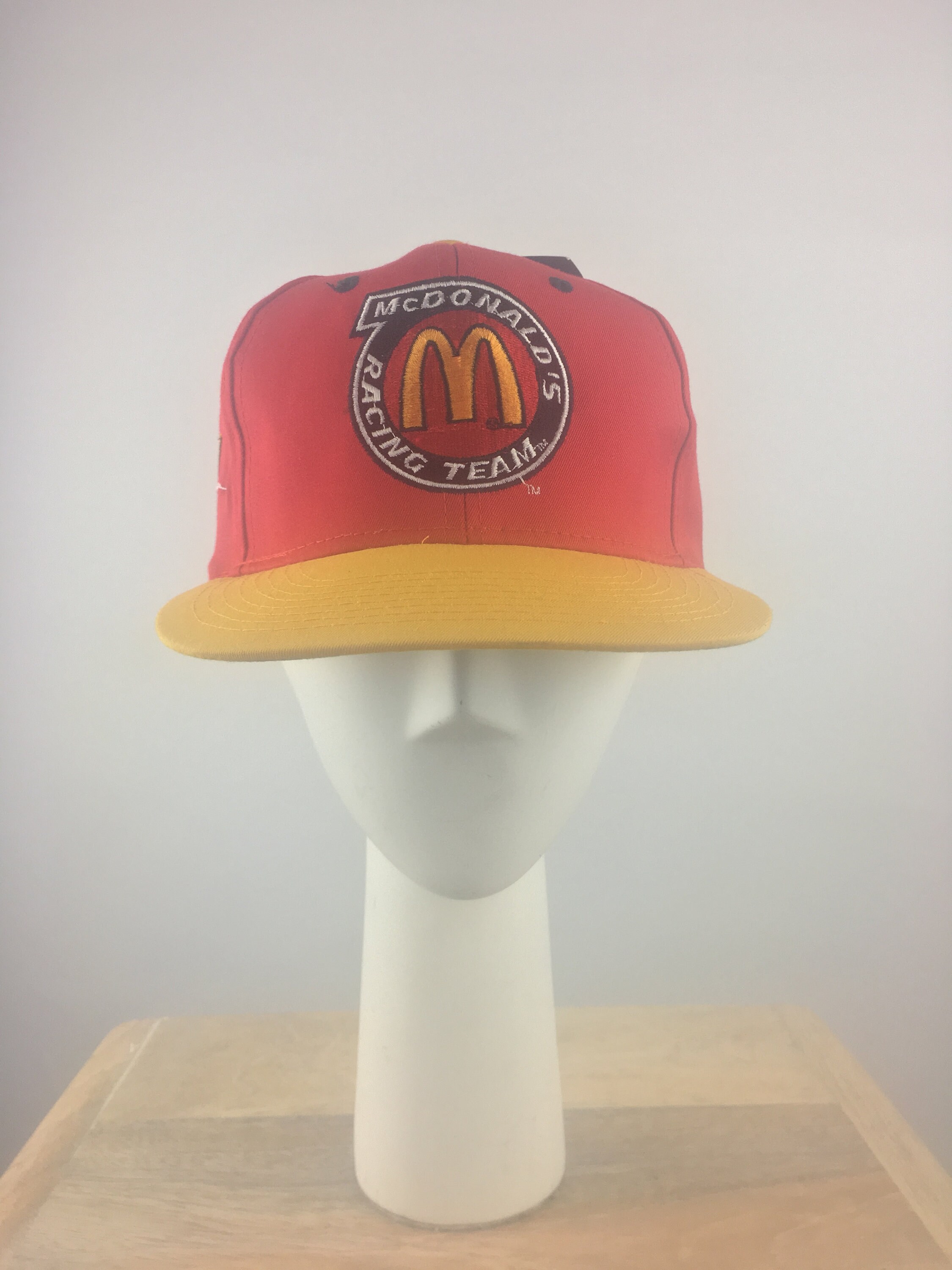 帽子 90s NASCAR MCDOALD'S RACING TEAM CAP Vintage 90s Nascar Mcdonald's Racing Team Snapback Hat - Etsy