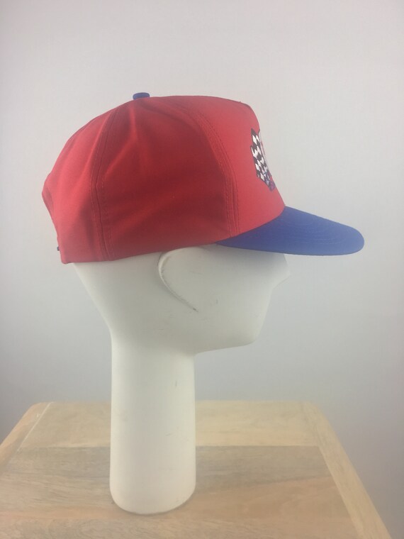 1990's Red Snap Back w Embroidered Bill Elliott L… - image 3