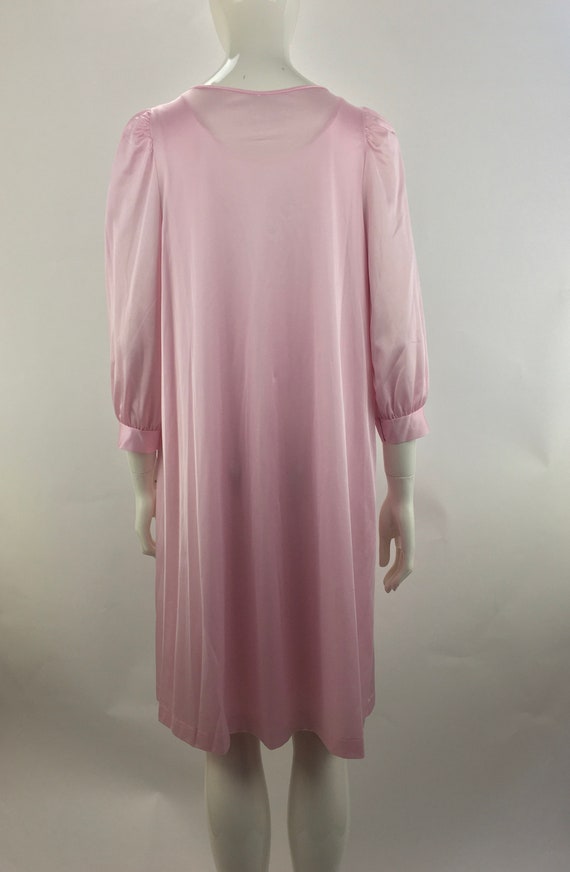 1970's Lorraine 2 PC Pink Peignoir Set|Nylon Nigh… - image 5