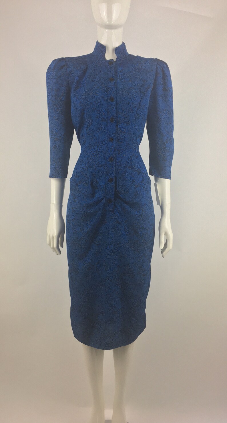 navy blue church dress