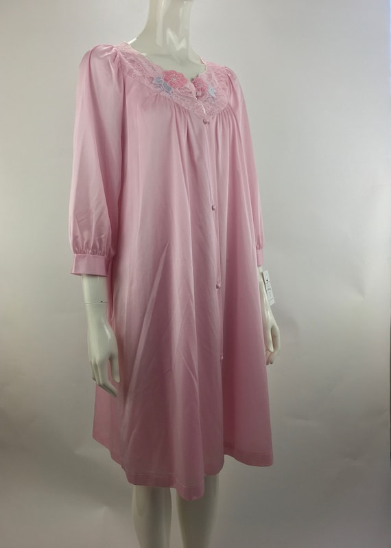 1970's Lorraine 2 PC Pink Peignoir Set|Nylon Nigh… - image 3