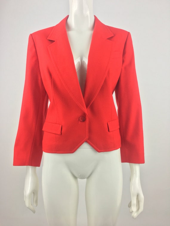 1980's Pendleton Red Blazer|Work Blazer|Profession