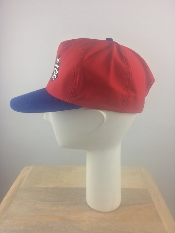 1990's Red Snap Back w Embroidered Bill Elliott L… - image 4