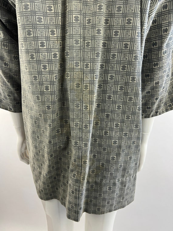 1970s Haori Kimono|Noragi Gray Work Duster|Authen… - image 6