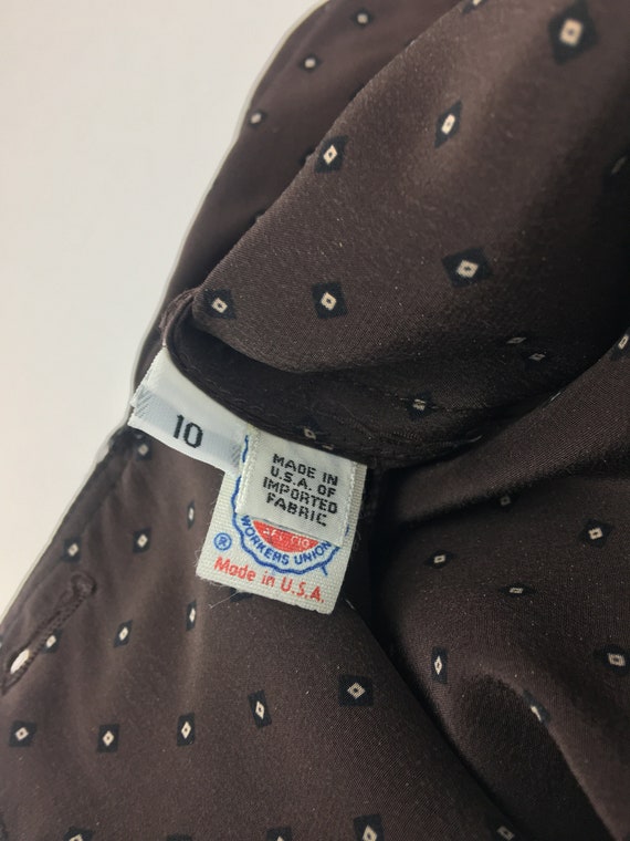 Jupe Portefeuille (Wrap) Vintage Gloria Sachs - Imprimé Géométrique Multicolore - Taille S