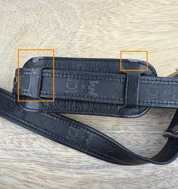 90's Authentic Black MCM Purse W Embossed Logo|luxury Brand