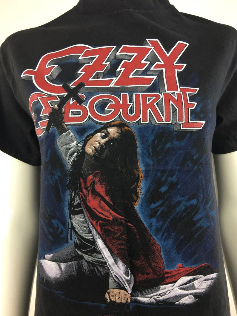 1990 Tennessee River Ozzy Osbourne Blizzard of Ozz T-ShirtVIntage Heavy Metal T-ShirtClassic Rock Concert T-ShirtMusic Festival T-ShirtS image 7