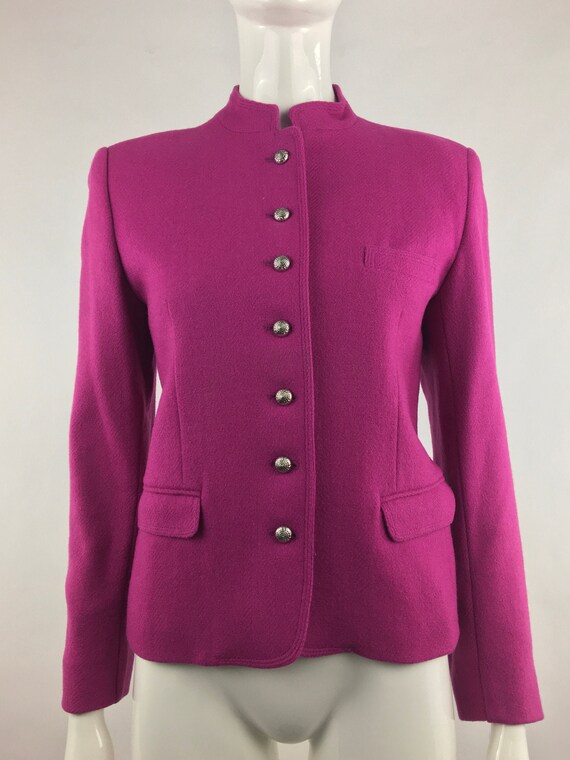1980's Lord & Taylor Fuchsia Pink Blazer|Hot Pink