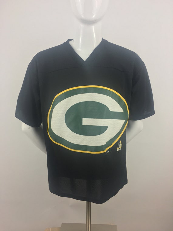 1990's Riddell Green Bay Packers Black Football P… - image 1