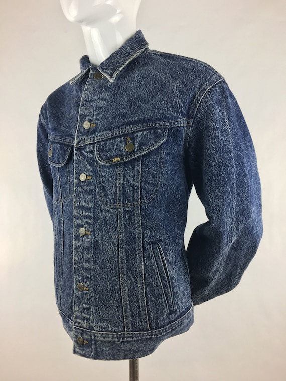 1980's Lee Acid Wash Jean Jacket|Vintage Denim Jac