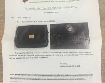 ヴィンテージ MCM ブラック ヴィセトス フラップ クロスボディ バッグ