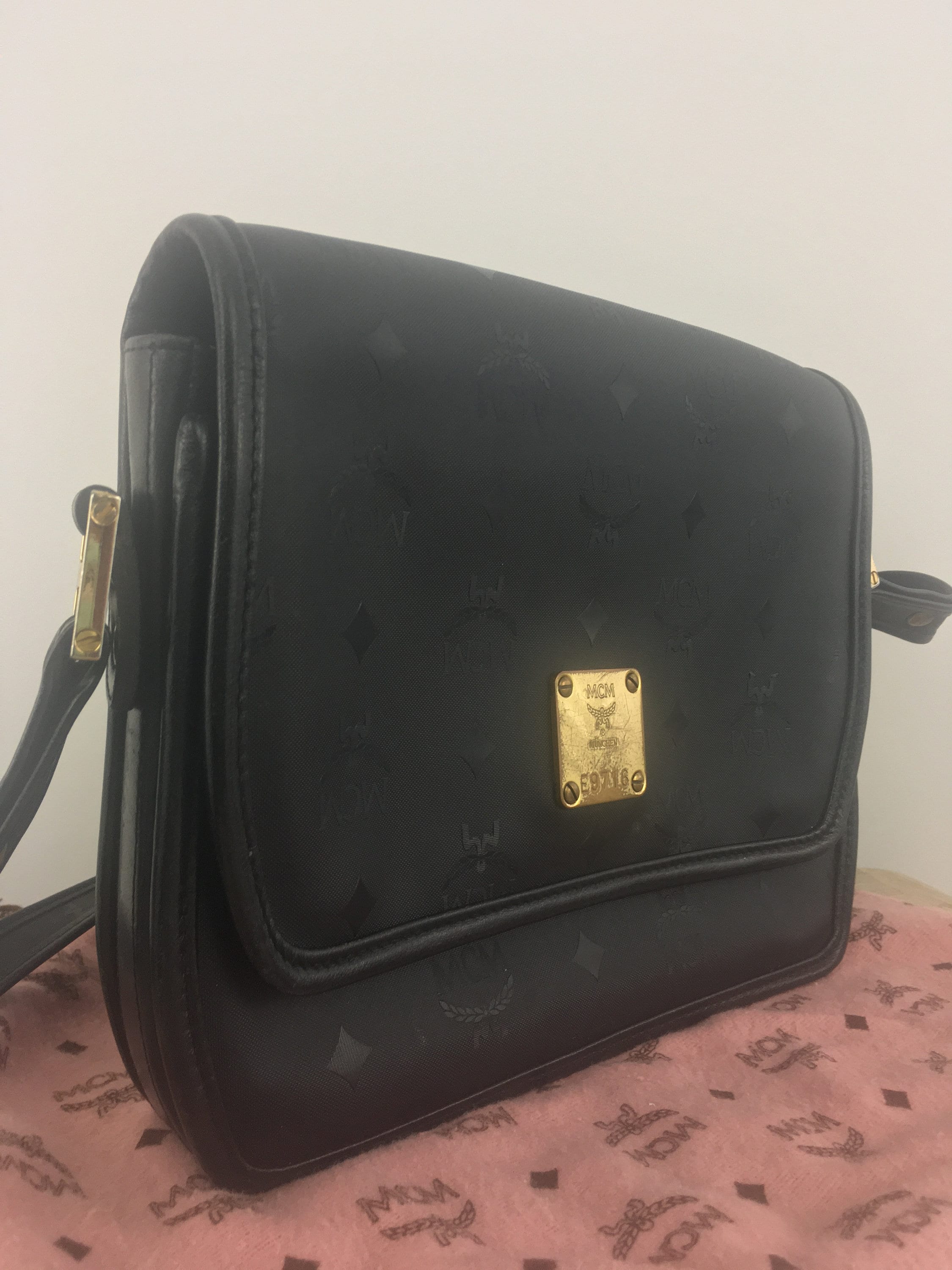 MCM, Bags, Authentic Vintage Leather Mcm Crossbody Bag