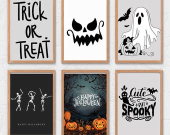 Watercolor Halloween Clipart Bundle: Ghost, Pumpkin, Witch Hat (PNG)