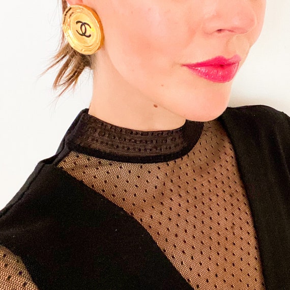 CHANEL Earrings Vintage 1990s