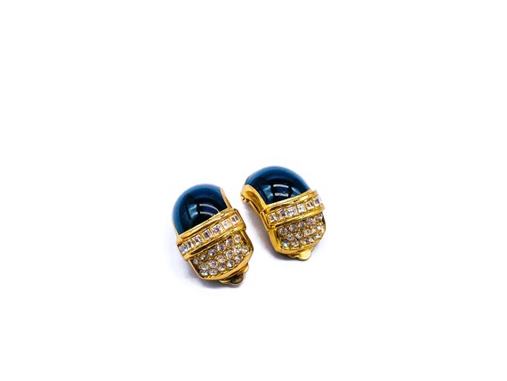 Dior Earrings Vintage 1980s Clip on