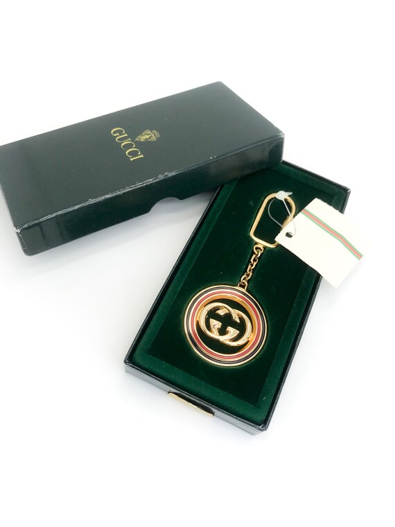 Gucci Pendant Keyring Vintage 1970s
