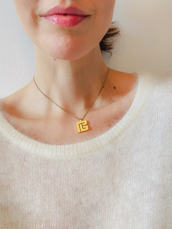 Balmain Pendant Vintage 1970s Necklace
