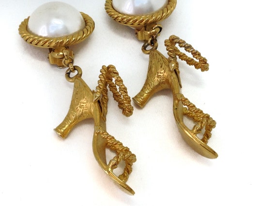 Salvatore Ferragamo Earrings Vintage 1980s