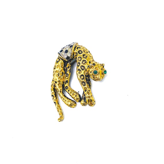 1980s Vintage Cheetah Brooch