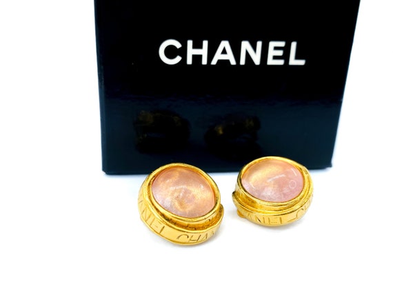 Chanel Earrings Vintage 1990s Clip On