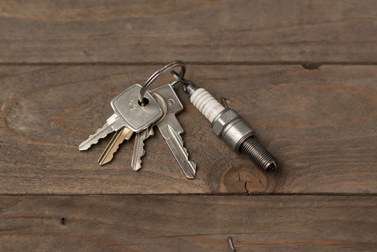 Spark Plug Key Ring Pendant Etsy