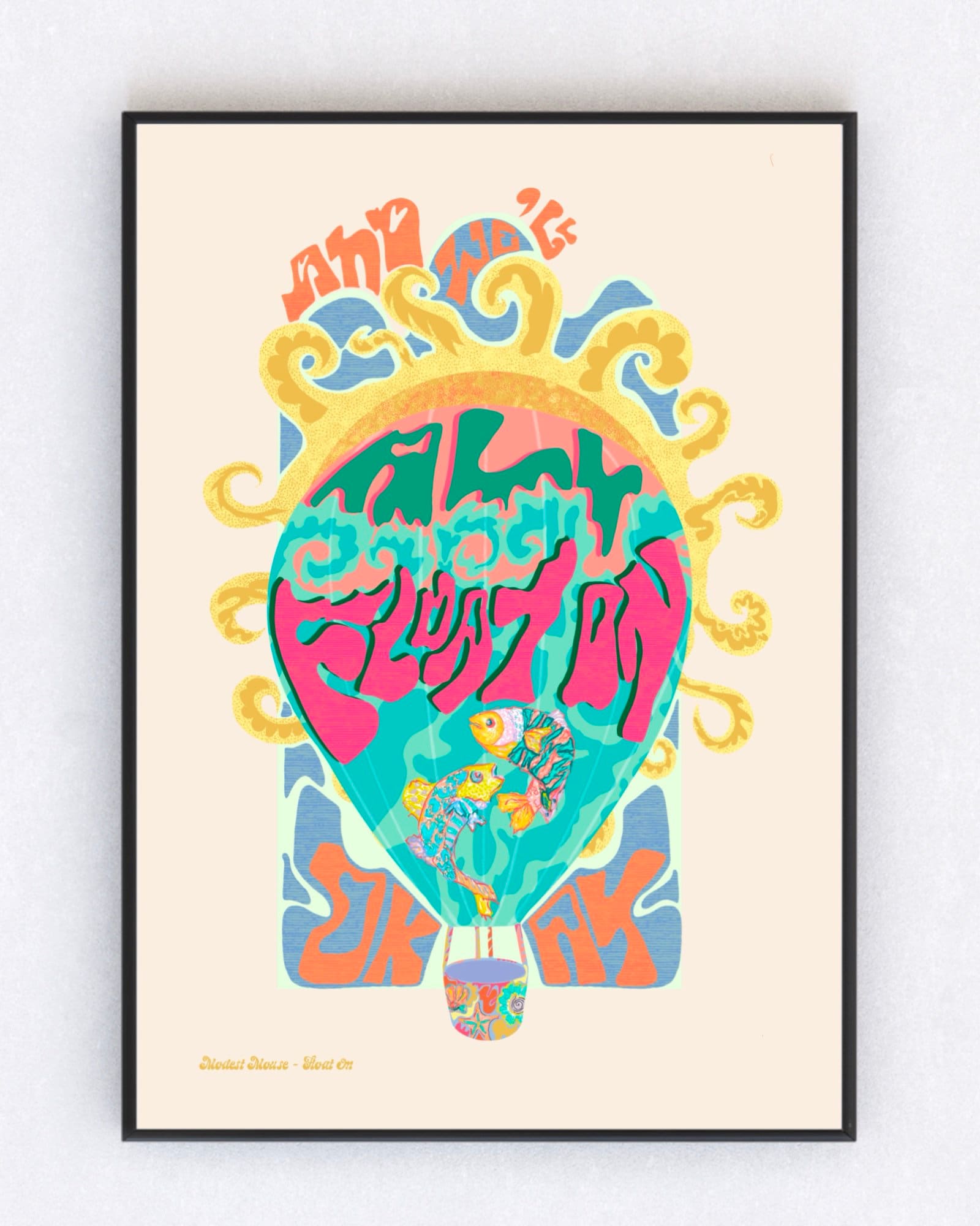 Modest mouse float on print indie lyric art original etsy uk