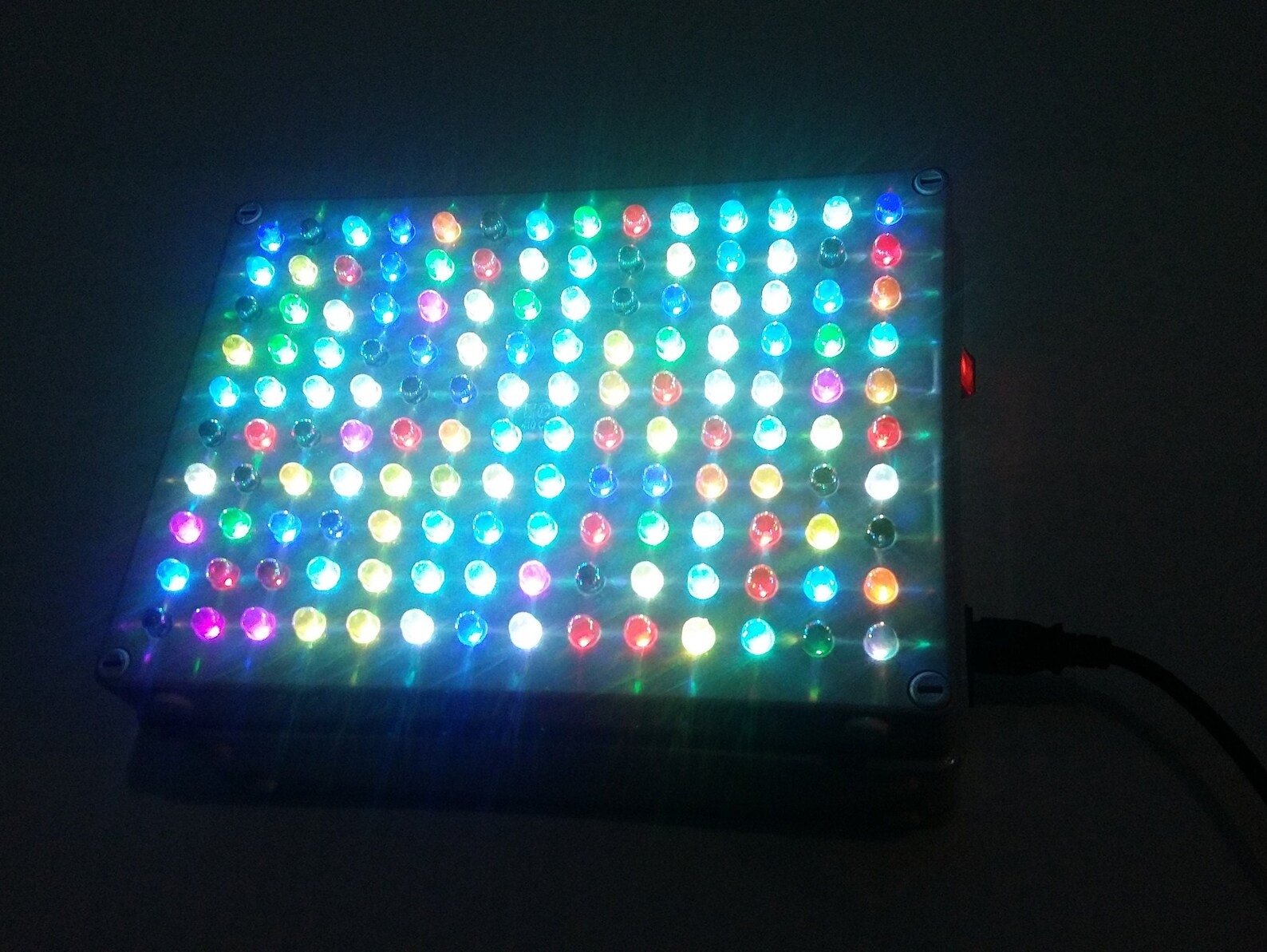 RGB LED Cube Box Handmade Light Show Flashing Effect 10x14 Etsy