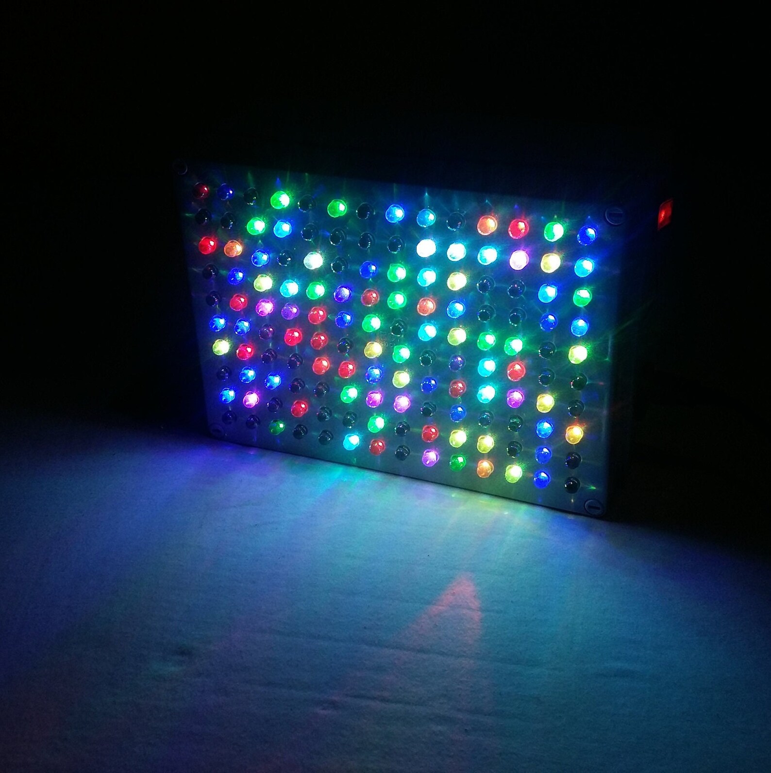 RGB LED Cube Box Handmade Light Show Flashing Effect 10x14 Etsy