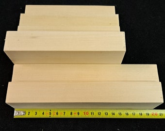 6 blocs de LINDEN CRAFT WOOD, planche en bois à découper et à graver, pièces vierges naturelles, planches à sculpter en lattes de tilleul, ensemble de Whittling