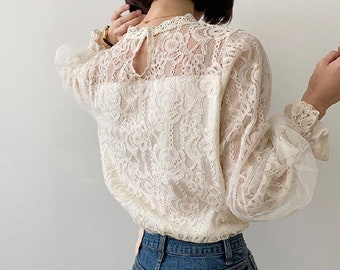 beautiful lace blouses