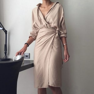 wrap dress - Kimono dress - tunic dress - romantic wrap dress - Kimono long dress - Black dress - kimono style dress - mood dress