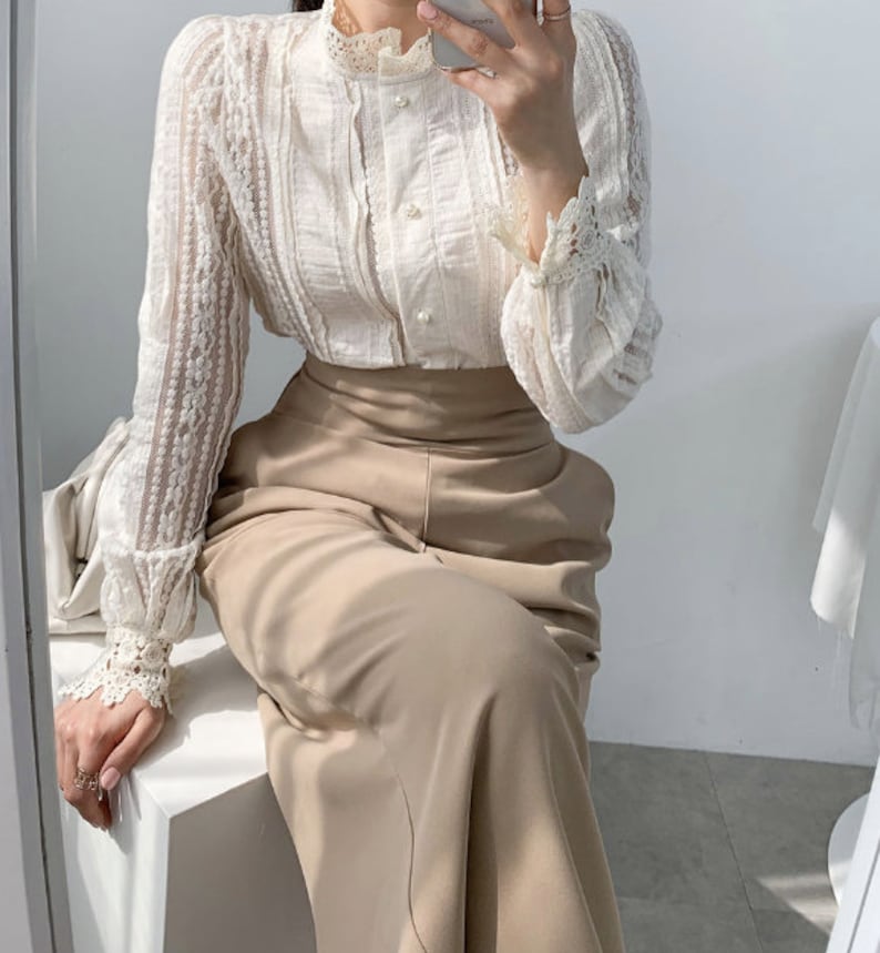 romantic lace blouse lace top mood lace -romantic blouse eyelet blouse lace blouse mood blouse crop blouse wrap blouse