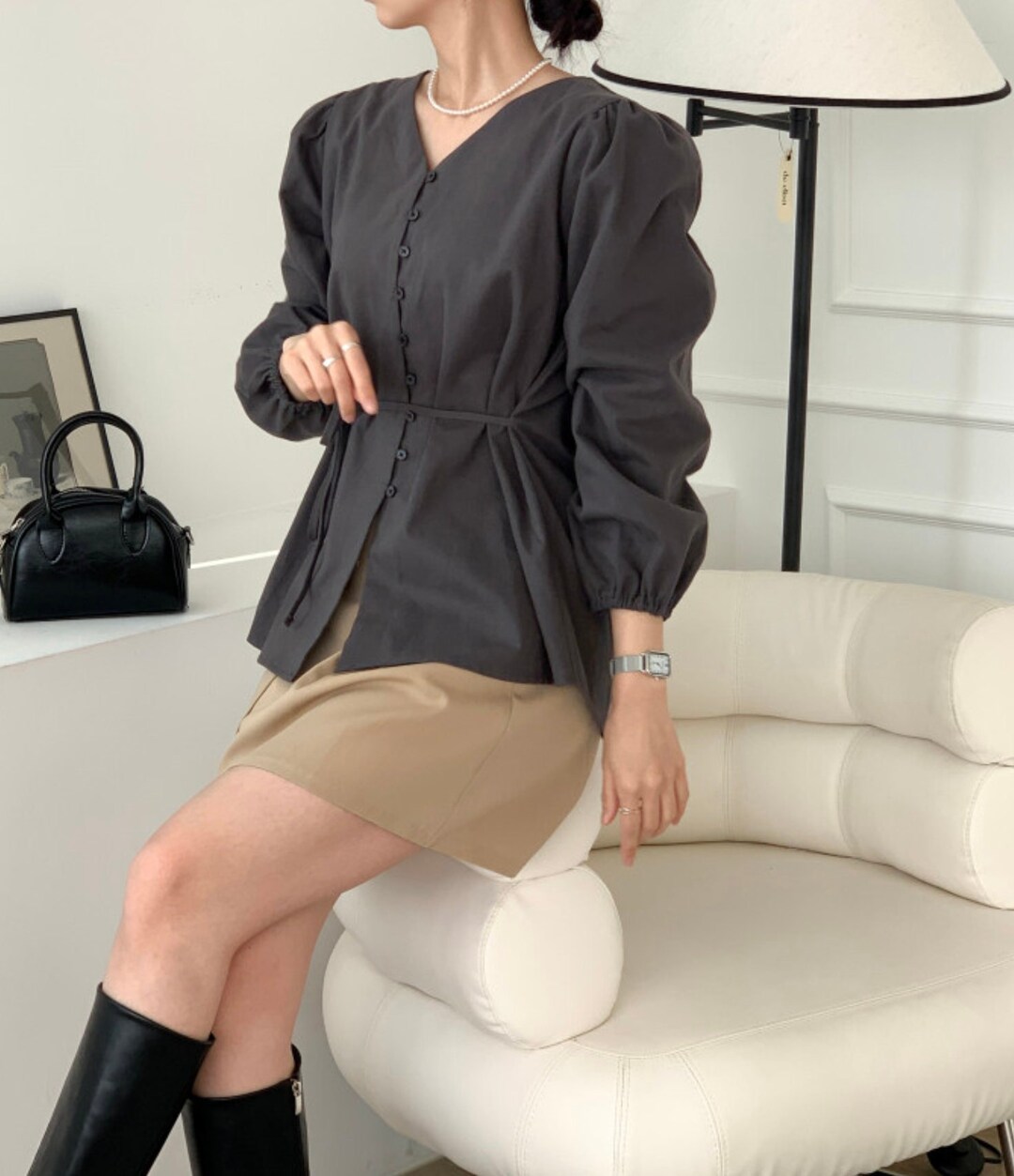 Buttoned Loose Top